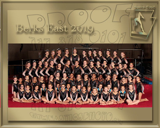 Berks East Team  2019  __ JO  Team Photo gold border