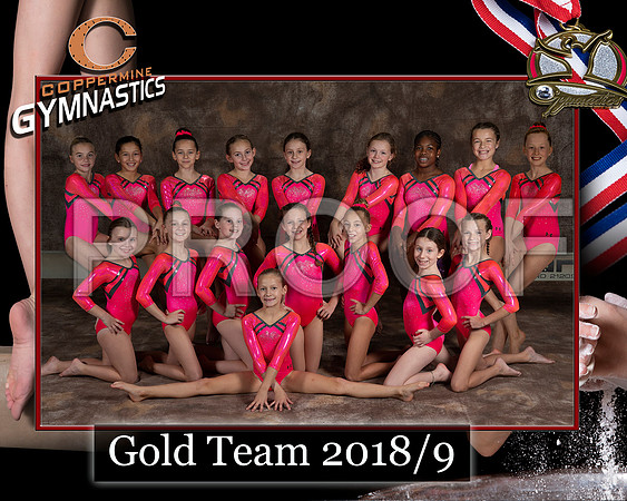 Team Photo Template Coppermine Gold Team