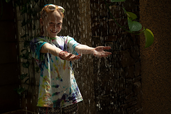 Catching the rain