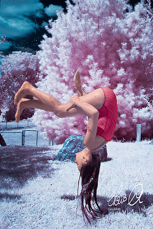 Maggie Ayres - infrared flipping  - Chris Aldous Photography