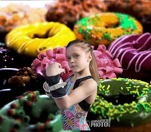 Katie Bond - Donuts - Gymnastics Photo