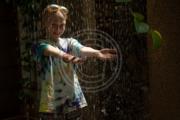 Catching the rain